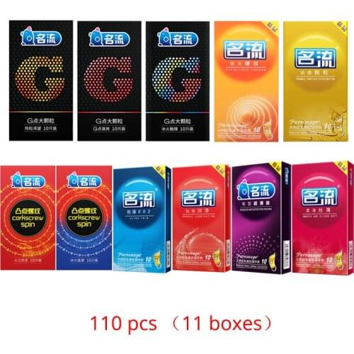 PERSONAGE Condoms From 20 to 110 pcs Sensation Value Ultra Thin Lubricated Sexy Latex Dots Pleasure Big Particle Stimulation