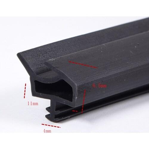 Rubber Gasket for Window Door Insert Slot Sealing Strip Black