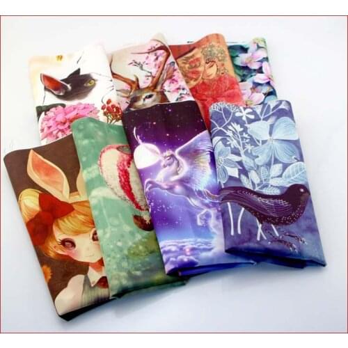 SMTA 29*50CM Fabric Cotton The Cloth Tissu Au Metre Fabric With Pawns Cotton Fabric Meter Net Fabric Rayon Thicken