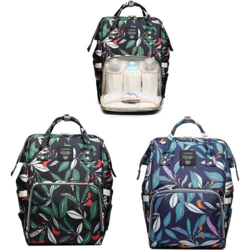 Waterproof Diaper Bag for Mommy Maternity Nappy Backpack Fashion Printing Mother Baby Nursing Bag to Care Mochila Maternidade