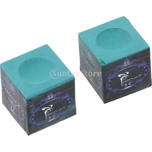 2 Pieces Billiard Chalk Snooker Pool Cue Tip Billiards Accessories