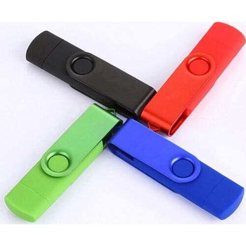 2 IN 1 Flash Disk 64GB Pen Drive 8GB 4GB 16GB 32GB Pendrives OTG Memory Stick For Android Phone Notebook Laptop PC Dropshipping