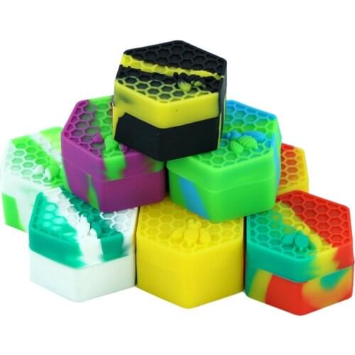 3 pcs 26ml silicone dab container jar portable oil container wax jars non stick silicone storage jar