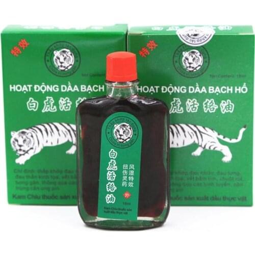 18ml White Tiger Balm Oil Shoulder Osteoarthritis Bone Active Oil Spurs Cervical Spondylosis Pain Relief Rheumatic Relaxation