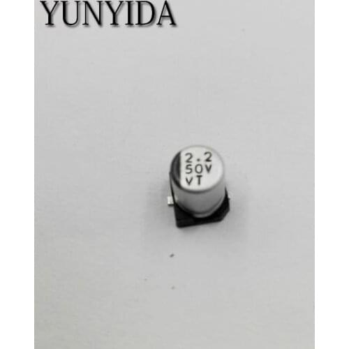 Free Shipping 20pcs 50V 2.2UF 4*5.4mm SMD Aluminum Electrolytic Capacitor