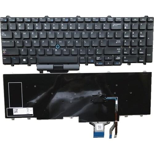Free Shipping!! 1PC Laptop Keyboard Stock For Dell Latitude 5550 E5550 E5570 5580 5590 5591