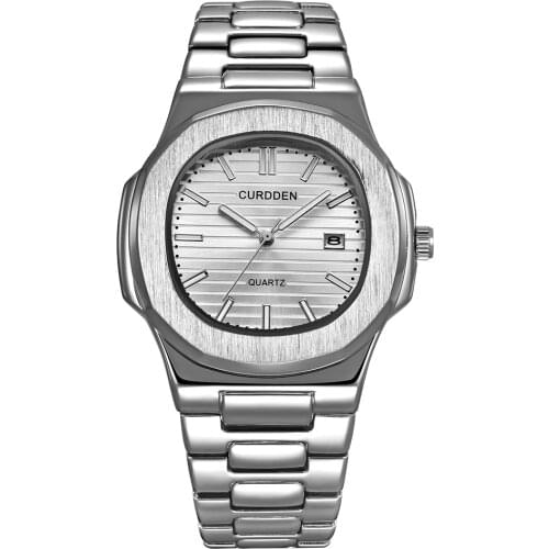 Big Brand Luxury Watches Mens Alloy Band Gold Business Quartz Wristwatches Men Calendar Clock Montres de Marque de Luxe 1520G