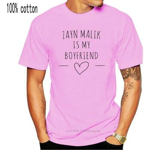 Zayn Malik Is My Boyfriend One Direction T-shirt Unisex 100% Cotton Cotton Casual Shirts White Top