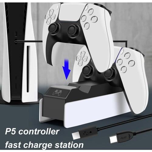 Controller Dual Charger Station for play station 5 Electronic Machine Accessories for Sony PS5 Wireless Gamepad Charging dock