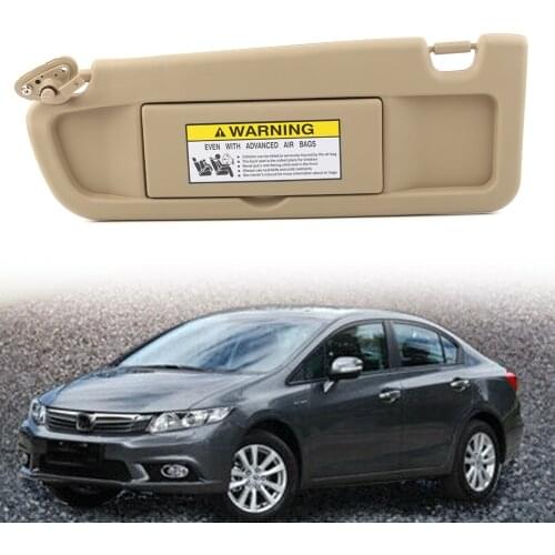 Left Driver Side Car Sunshade Shield Sun Visor For Honda Civic Sedan Coupe EX LX SI 2006 2007 2008 2009 2010 2011 83280SNAA01ZA