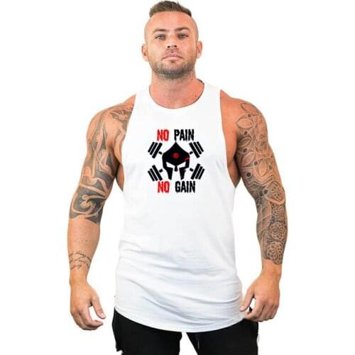 Bodybuilding Undershirt New Mens Casual Sleeveless O Neck Vest Sportswear Cotton Breathable Male Gyms Clothes Fitness Tank Tops