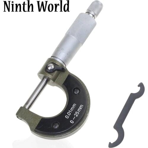 Ninth World Wholesale Outside Micrometer 0-25mm / 0.01mm Gauge Vernier Caliper Measuring Tools With Box