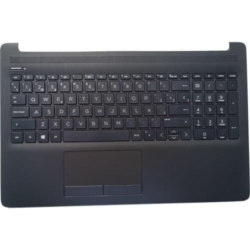 New Laptop Spanish keyboard With Palmrest Upper Cover For HP 15-DA 15-da0088nr 15-DB 15T-DA 15T-DB TPN-C135 TPN-C136 SP Layout