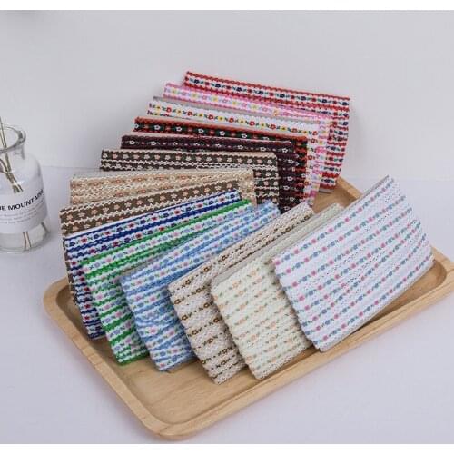 New 12mm(1/2'') 20yards Ethnic Style Embroidery Lace Ribbon DIY National Costume By Hand Clothing Accessories Ribbon Lace ribbon