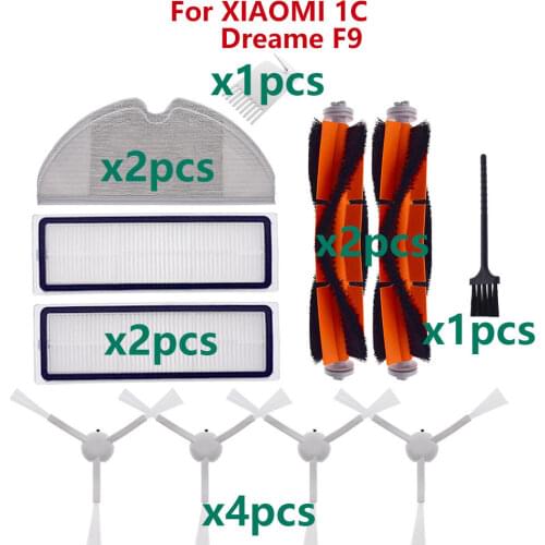 Main Side Brush Filter Mop Cloth for Xiaomi Mijia 1C 2C 1T STYTJ01ZHM SKV4093GL Dreame F9 Robot Vacuum Cleaner Parts Accessories