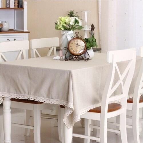 Simple Modern Woven Home Textile Table Cloth Cafe Tablecloths Cover High Quality Bohemian Style Lacework Solid Color Nepal Free