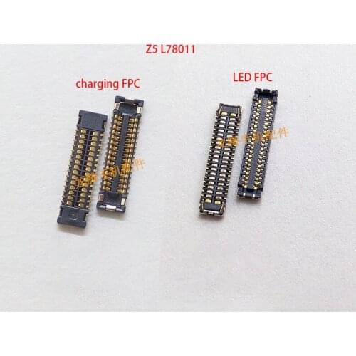 LCD Display FPC Connector Plug MotherBoard Pin USB Charging flex FPC Pin For Lenovo Z5 L78011