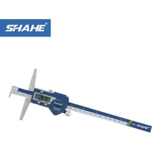 Digital vernier caliper 0-200 mm single hooks depth calipers vernier micrometer measuring instruments depth gauge