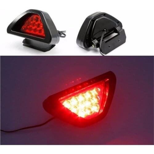 Anti Fog 12V 12LED Car Brake Light Red Lens Car Rear Tail Brake Stop Light Car Night Driving Brake Warning Light Car Accessories