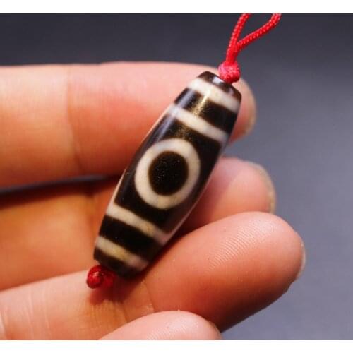 Magic Power Tibetan Old Agate 3 Eye Wisdom Symbol dZi Bead Totem Fit For Making Bracelet LKbrother Sauces Top Qulality Garrentee
