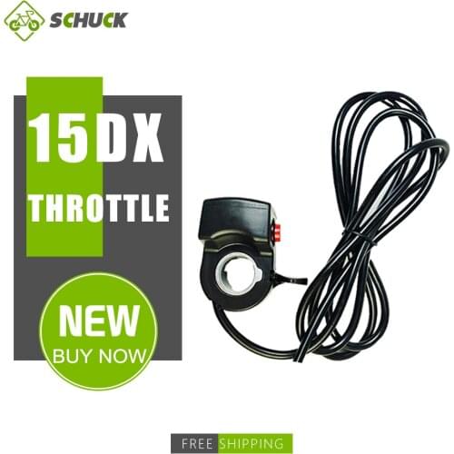 Wuxing 15DX Thumb Throttle 36V48V SM Plug with ON-OFF Switch Accelerator And Power Indicator For Electric Bicycle Parts