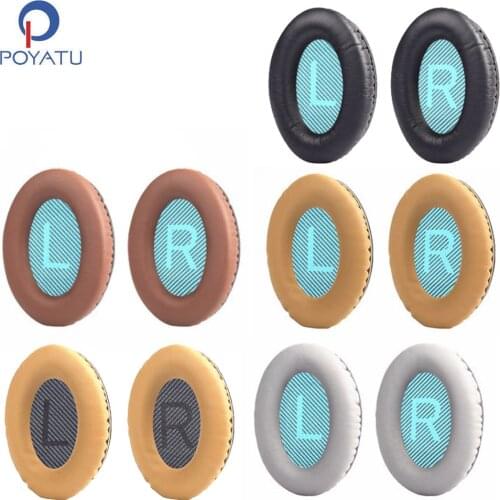 POYATU Repair Parts For Bose Quietcomfort 2 AE2 QC15 QC25 QC35 AE2I QC2 Earpads Headphone Ear Pads Earmuff Earphone Accessories