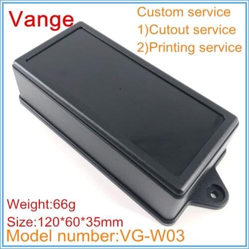 1pcs/lot mould making extrusion shell 120*60*35mm ABS plastic housing project box for GPS tracking device