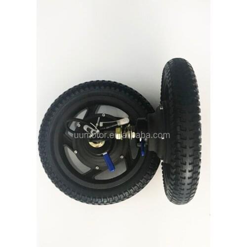24v 180-250w 10N.m emb brushless geared dc dual shaft 12inch wheelchair electric motor