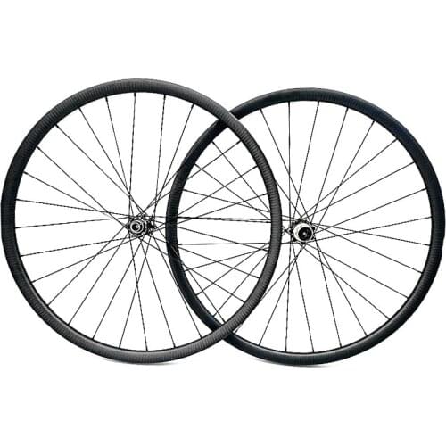 29er disc brake carbon mtb wheels 34x30mm tubeless powerway M32 Straight pull 100*15 142*12 thru carbon disc mtb wheels