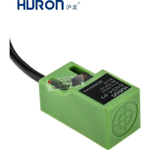 5 pieces of HURON square proximity switch DC three-wire SN04-P2 metal induction sensor PNP normally closed 4mm