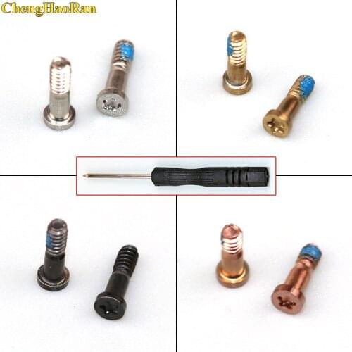 ChengHaoRan 10pcs Torx 5 Point Star screw Pentacle Dock Bottom Connector Screw for iPhone 5 5s 6 6p 6s 6 plus 7 7 PLUS