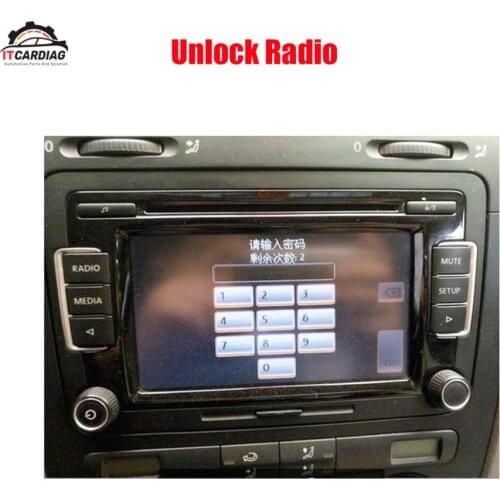 Radio unlock code decode for RCD510 password query audio decoding CD navigation unlock RNS510 RNS315