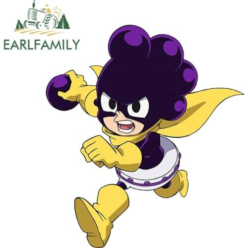 EARLFAMILY 13cm x 11.5cm for My Hero Academia Grape Juice Car Sticker Anime Anime Car Door Windows Trunk Waterproof Car Styling
