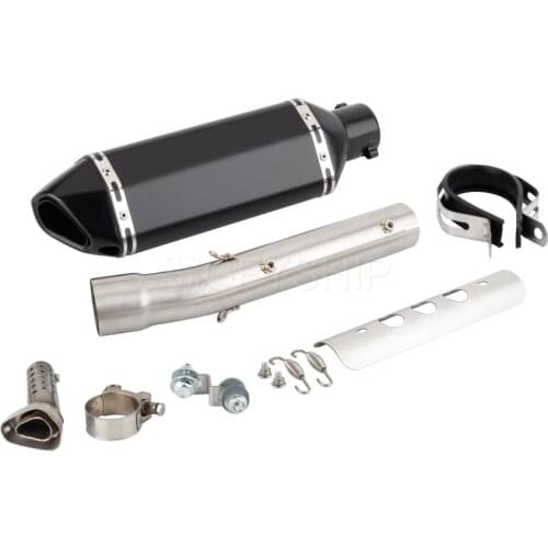 Motorcycle Exhaust Muffler With Mid Link Pipe For Yamaha Tenere 700 2019 2020 2021 XTZ690 XTZ700 T7 T700 Escape Slip-on