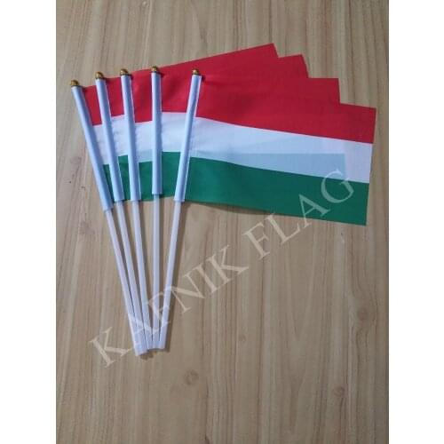 KAFNIK,5pcs Hungary flag 14*21CM Hungary Flag,free shipping