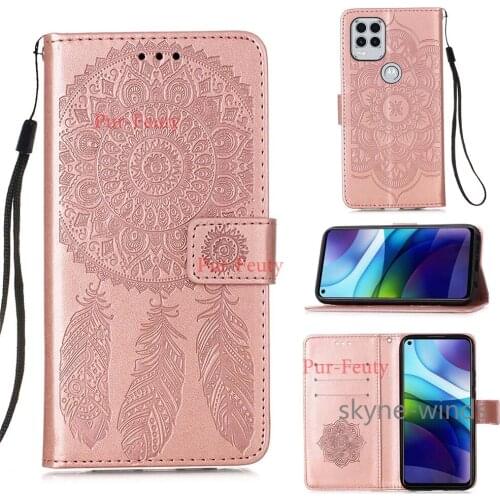 For Samsung Galaxy A03S dream catcher embossing leather phone case flip wallet clip stand cover for SM A 03s coque fundas casing