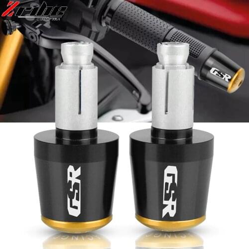 Motorcycle Accessories For GSR CNC 22MM Handlebar Grips Handle Bar Cap End Plugs For SUZUKI GSR 600 400 750 GSR750 GSR600 GSR400