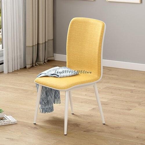 Nordic Dining Chair Modern Minimalist Dining Chair Wrought Iron Fashion Back Chair Simple Dining Table Stool