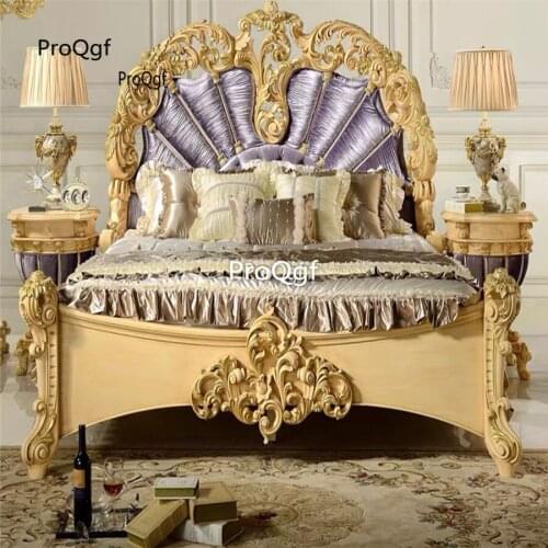 Prodgf 1Pcs A Set Romantic Pretty Castle Princess Bedroom Bed(no mattress)