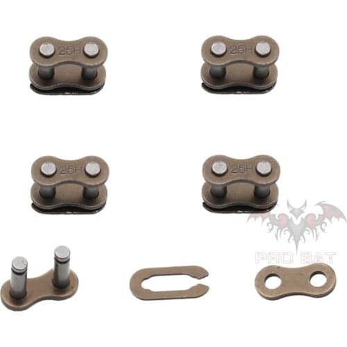 5x 25H Chain Split Link For 2-Stroke Scooter Moped Mini Moto Pocket Bike ATV 33cc 43cc 47cc 49cc 6mm