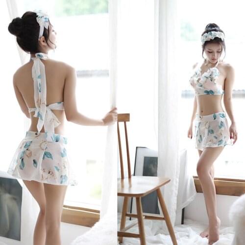 Sexy Womens Cute Lingerie Lolita Anime Collar Cosplay Costumes Japanese Girls Underwear set