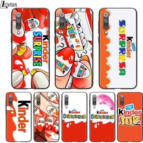 Silicone Black Cover Trolly egg KINDER JOY Surprise For Xiaomi Mi 11 10I 10T 10 9T 9SE 9 8 Note 10 Lite Pro 5G Ultra Phone Case