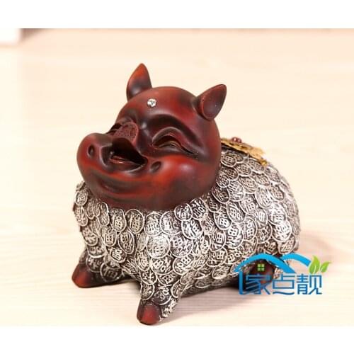 Resin Technology piggy blessing lovely wedding gift ideas Lucky pig piggy piggy bank queen