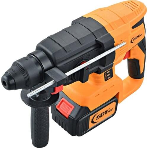 Heavy-duty demolition set 2 batteries 1 charger brushless lithium battery electric hammer drill