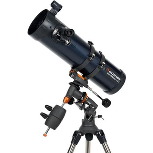 Celestron 130/650 AstroMaster 130 EQ telescope 1.25 inch adjustable steel tripod CG-3 equatorial mount bracket