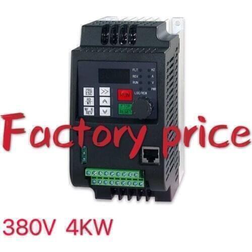3 phase 380v 4KW 50Hz 60Hz Frequency Inverter VFD 4KW 5HP three phase 380V Water Pump Motor Drive