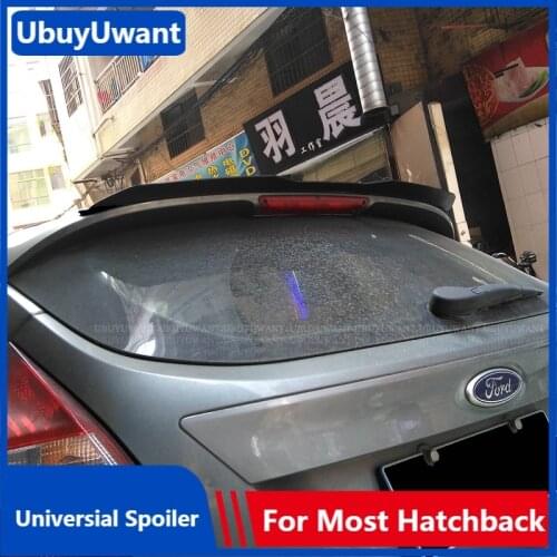 UBUYUWANT Rear Roof Universal Spoiler Wing For Ford Focus 2012-2017 Hatchback Lip Spoiler ABS Plastic Car Tail Wing Decoration