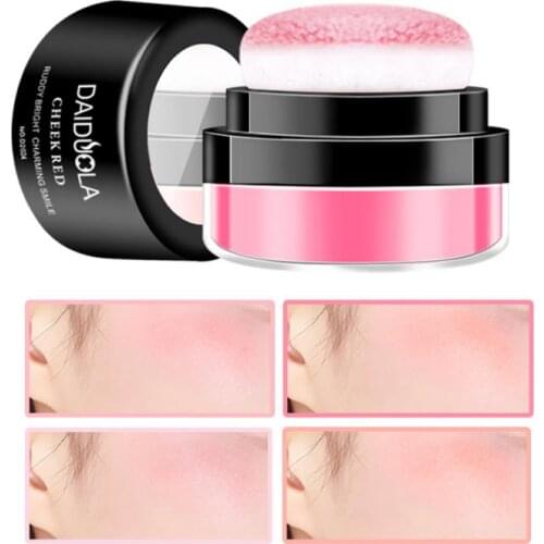 1pc Mushroom head cushion Soft Face Blusher Powder Cheek Rouge natural Nourishing Makeup Brightening Complexion Repair Cushion
