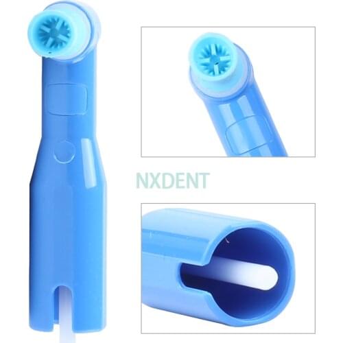 100pcs/bag Dental Soft Blue Prophy cup Dentist Disposable Pro Angle Prophy Angles Polishing Cup