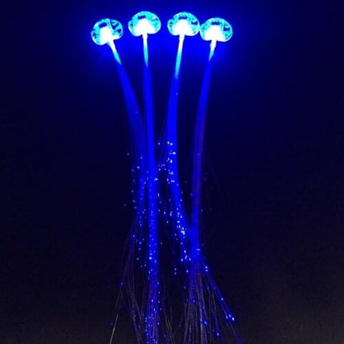 12pcs Colorful LED blue Wigs Glowing Flash LED Hair Braid Clip Hairpin Decoration Light Up Show Easter Party supplies Christmas